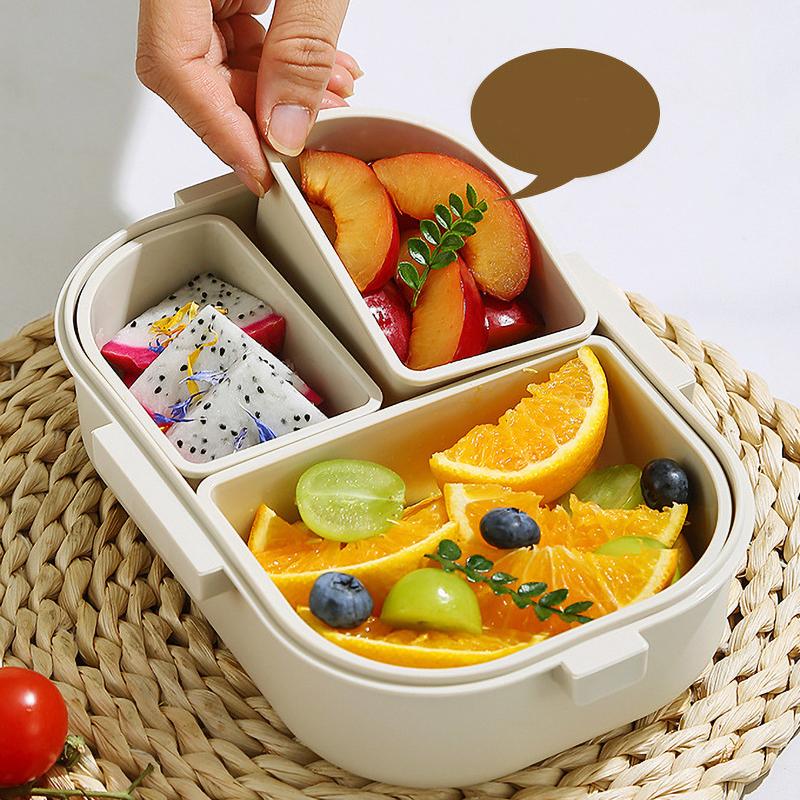 Brotdose 800ml Tragbare Kunststoff Bento Box Schule Schüler Kind Lebensmittelbehälter