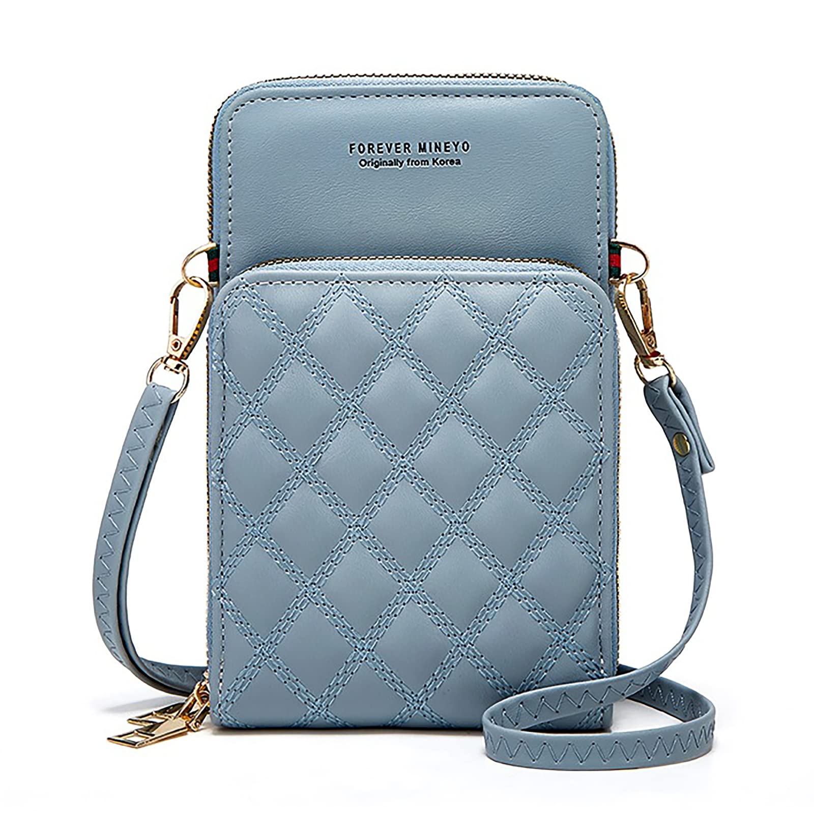 

Женская сумка через плечо LUPAPA для смартфона с многослойными карманами, кошельком и чехлом для телефона, синяя, 18115 см