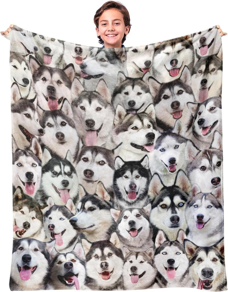 Labrador Dog 3D Printing Throw Blanket Gifts for Soft Sofa Bed for Teen Girls Boys