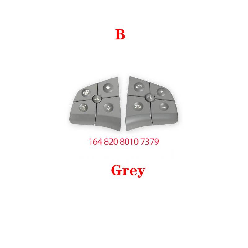 

Автомобильные многофункциональные кнопки переключения на рулевом колесе, ключ управления телефоном для Mercedes Benz W164 W245 W251 ML GL BR Class 300 350 B Grey