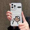 Card Slot Holder Silicone Wallet Pocket Case For Xiaomi Redmi Note 11 12 13 iPhone 17 16 15 Tecno Spark 10C Infinix Note 30 Cover Clear Phone Bumper