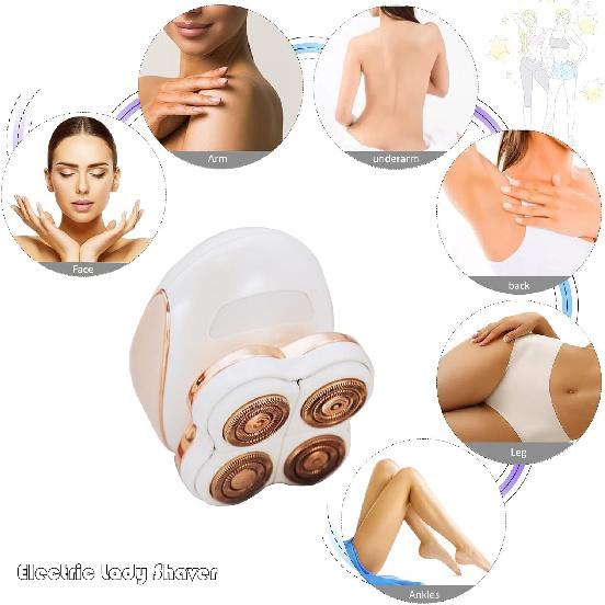 Electric Razors, Women Electric Shaver, Flawless Hair Removal Device, Cordless Painless Leg Shaver with LED Light,Waterproof Rechargeable Face Shaver
