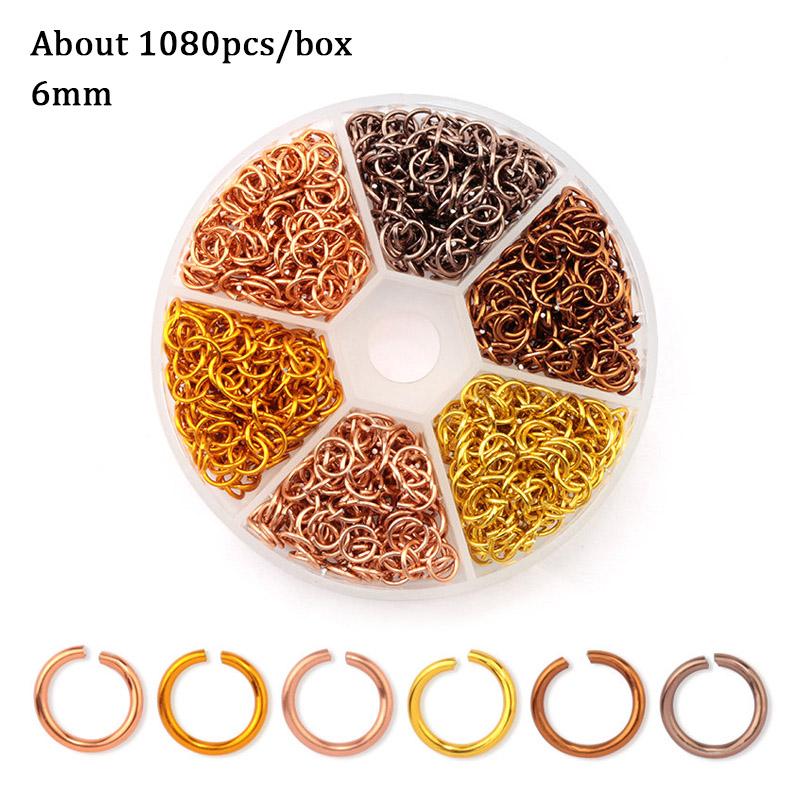 Jewelry Findings Set open jump rings Loose spacer beads Earring hooks Rubber Earring Backs for Jewelry Making DIY handicraft