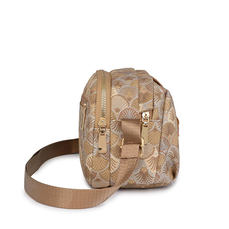 Women's Bag Vintage Printed Small Square Bag Shoulder Crossbody Bag