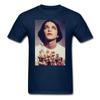 Placebo Brian Molko Con Flores Negro Para Moda D Camisetas Verano Mujer