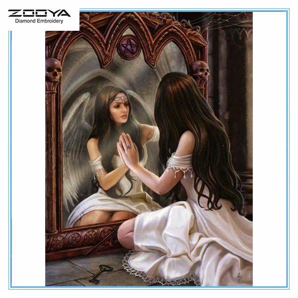

ZOOYA DIY 3D Алмазная вышивка крестом домашний декор женщина