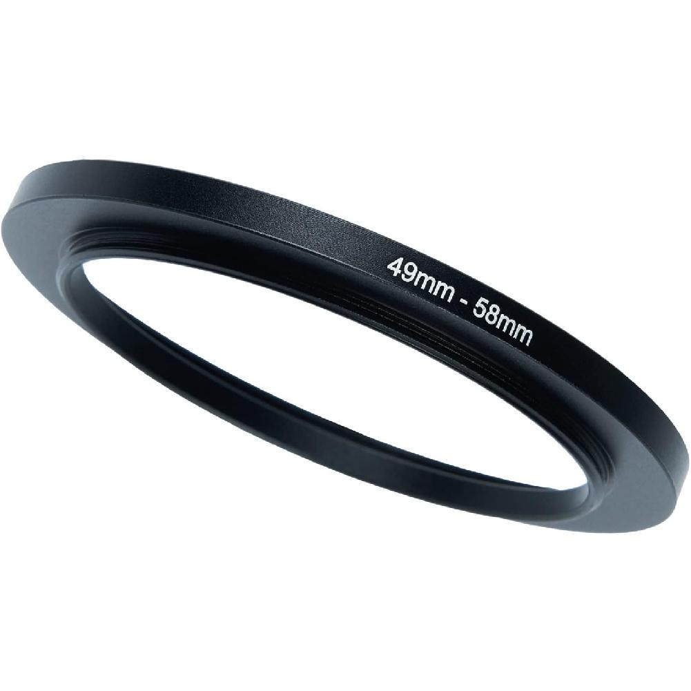 49mm To 58mm Step-Up Ring Filter Adapter for All Brands UV ND CPL Metal Ring Step-Up Rings Adapter Filter (49mm-58mm)