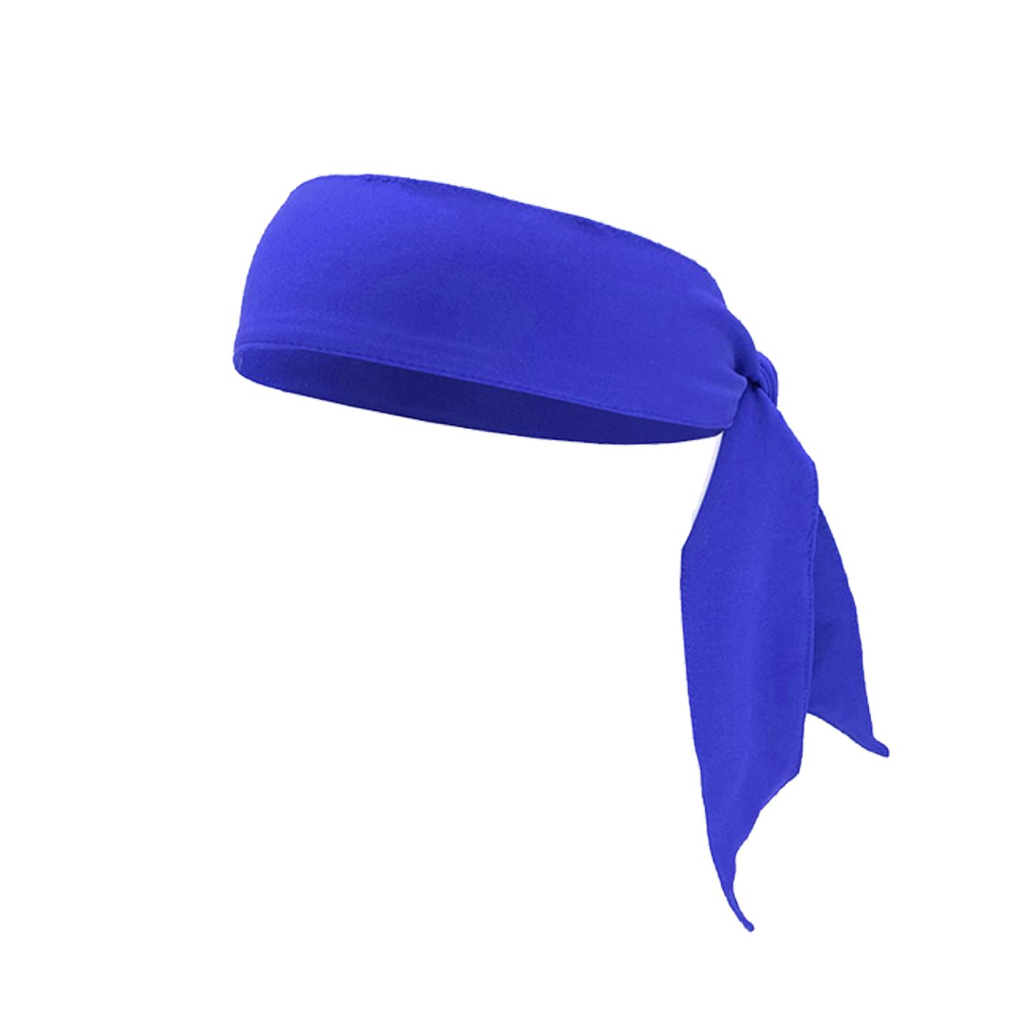 

Уличный головной убор Пиратские повязки на голову Спортивная повязка от пота Лента для волос для йоги Бег Спорт Повязка от пота синий