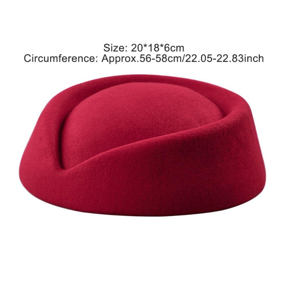 Fashion Stage Performance Beret Hat Cosplay Masquerade Party Airline Stewardess Caps Uniform Caps