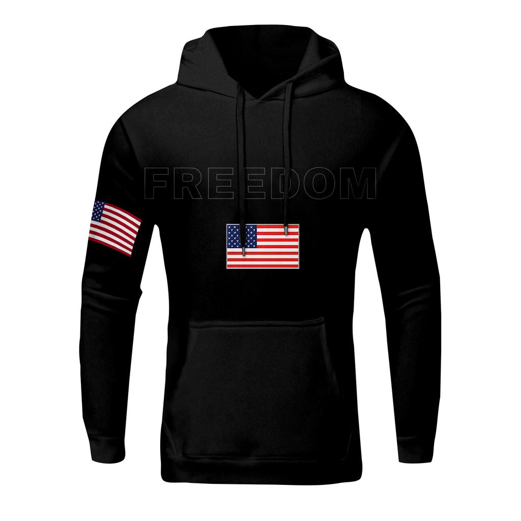 Casual Letter Print Men's Loose Hoodie