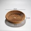 Imitation Rattan Woven Storage & Snack Basket
