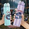 1PC Sinner Arrow Minimalist Retro Text Print 750ml Portable Sports Water Bottle Leakproof Gym Outdoor Travel Drink Cup