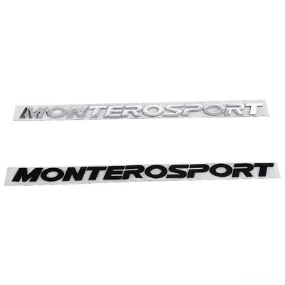 3D Erhöhte Chromschwarze Buchstaben Heckklappe Kofferraum Heckklappe Emblem Abzeichen Aufkleber für MONTERO SPORT Auto Auto Zubehör