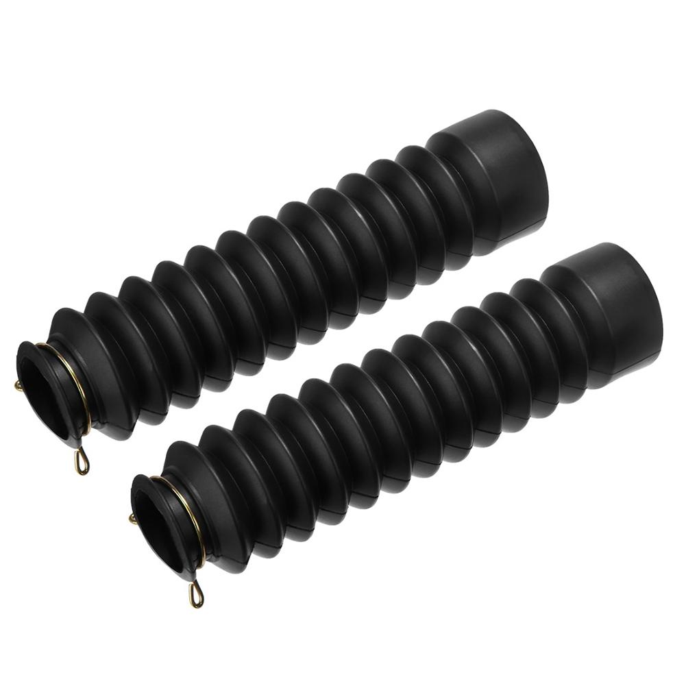 2Pcs 42mm Motorcycle Rubber Front Fork Covers Gaiters Boot Shock Absorber Gaiters Covers