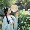 Vintage Doppelseitiger Fächer Blume Stickerei Handfächer Traditionelle Chinesische Kunst Handwerk Hanfu Tanzparty Zubehör Performance Requisiten