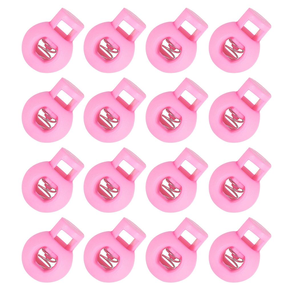 50pcs Plastic Cord Locks Spring Slider Toggles Clip End Stopper Fastener Round Ball Shape for Drawstrings Paracord Shoelace 8mm