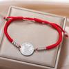 Dawapara Archangel Saint Michael Bracelet Double Sides Carved Charm Protect Us Prayer Amulet Stainless Steel Jewelry