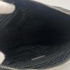 PRADA Hobo Triangle Logo Shoulder Bag black Women One Belt Pack used