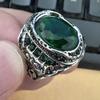 Emerald Zircon Inlaid Retro Ring - European & American Fashion Hot Seller