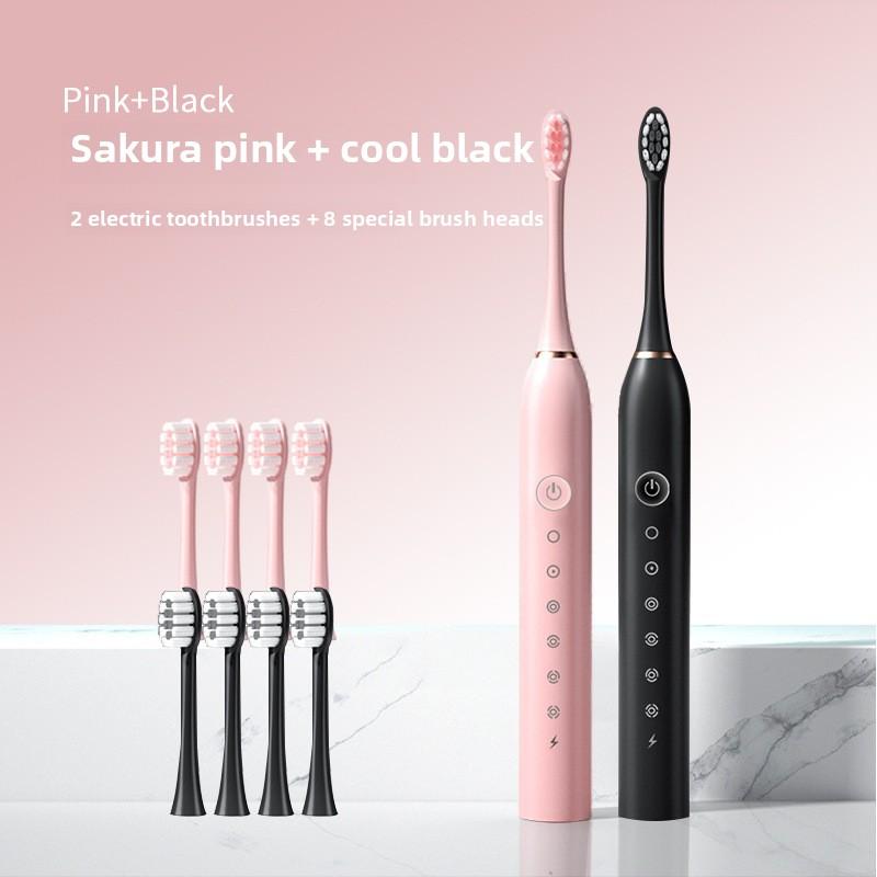 Electric Toothbrush, Rechargeable Model, Universal Soft Bristle Brush for Adults and Children, Portable Travel Set for Home Use, Toothbrush.