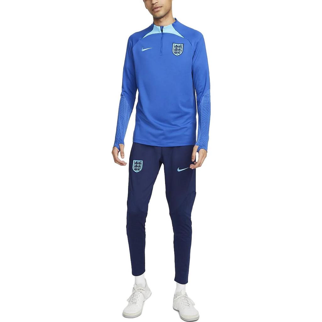 Nike England Dri-Fit Strike 1/4 Zip L/S Drill Top 'Royal Blue' Men's DH6454-480