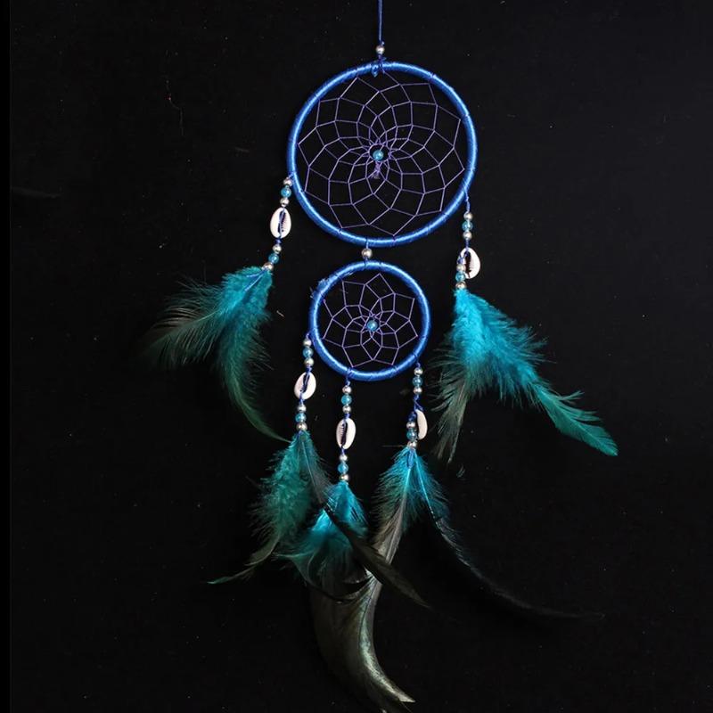Dream Catcher with Feather Wall Hanging Decoration Ornament Gift Wind Chime  Kids Room Decoration Girls Gifts for Festival