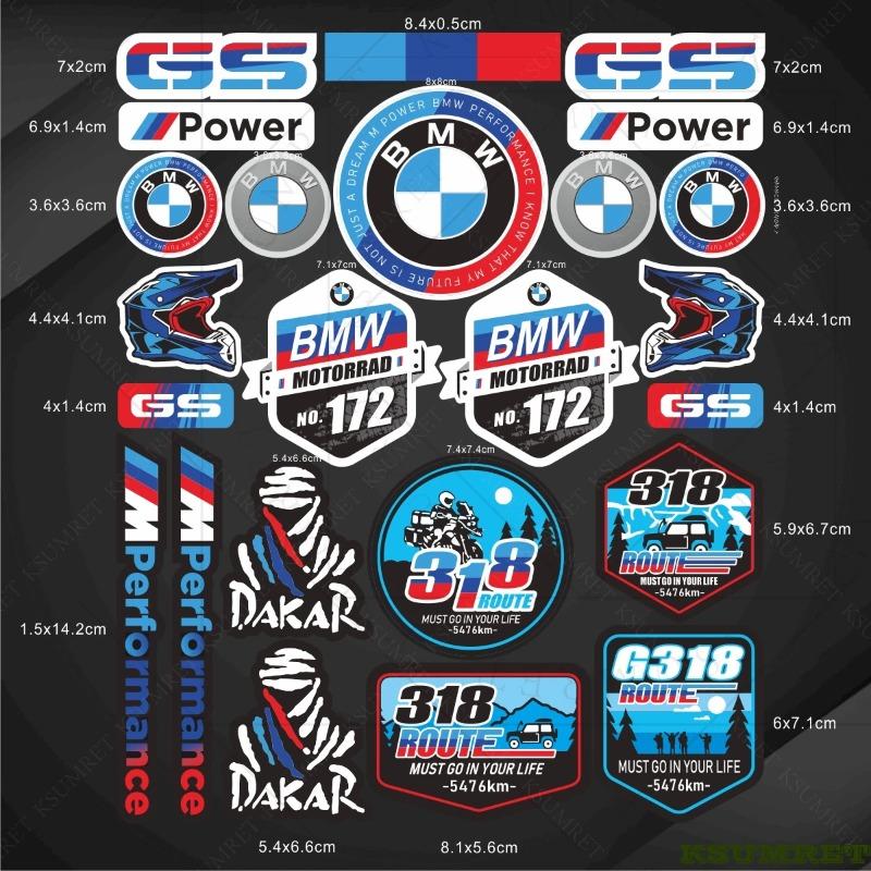 Vinylové nálepky s logem pro motocykl BMW