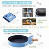 DEWEL PetChild Pool, No Assembly Required, Foldable, with Drain Cap, No Air Pump Needed, Durable PVC Material, Wear-Resistant, Non-Slip, Handle, for