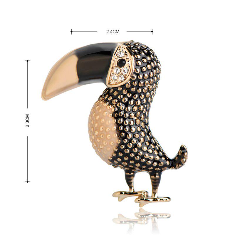 Blucome Broche oiseau rouge en émail, hibou, pic, accessoires pour vêtements, femmes et enfants, en alliage, corsages, épingles, bijoux