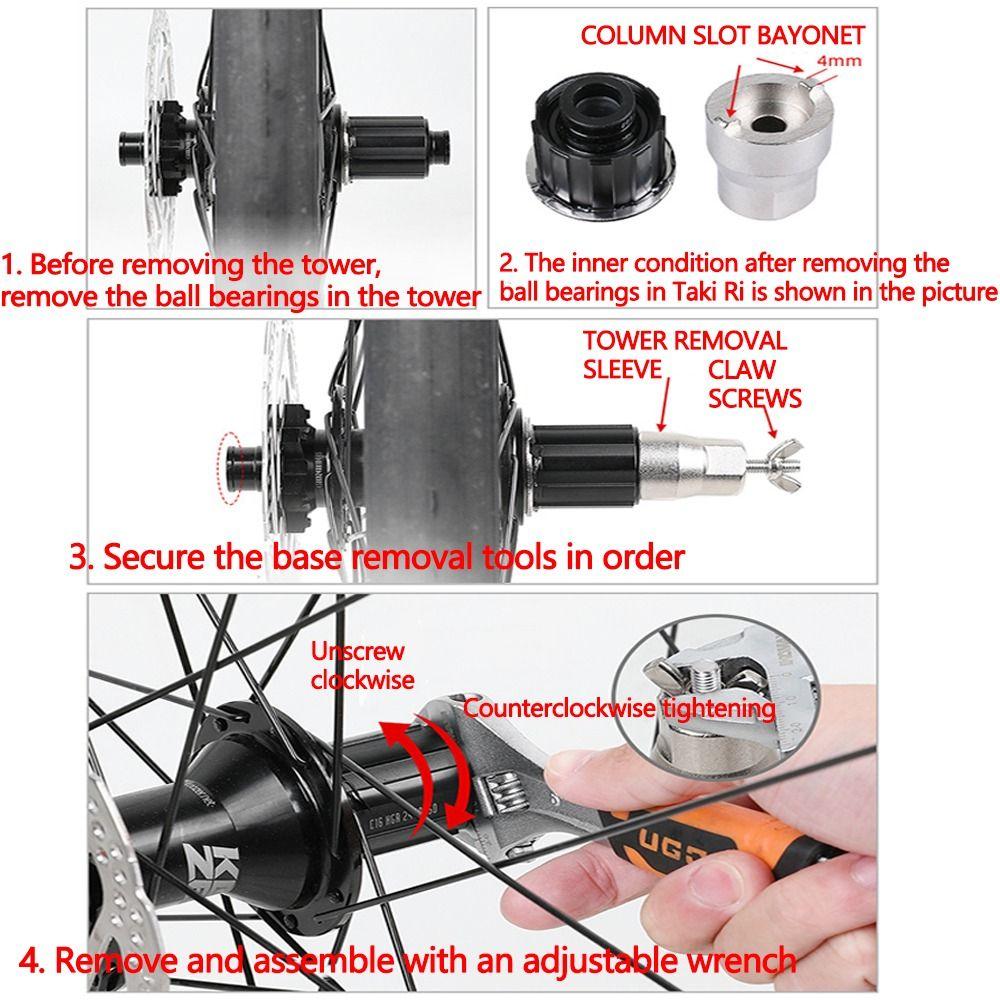 Stainless Steel Bicycle Tower Base Tool Silver Tower Base Installer  Repair Kit