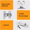 16Pcs Door Latch Bolt Stainless Steel Door Buckle Anti-Theft Safety Door Lock Furniture Fittings Hardware