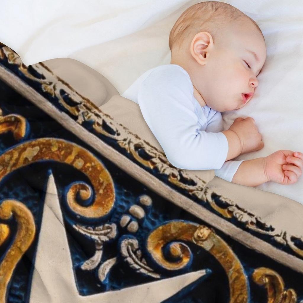 Maltese Tile Throw Blanket For Decorative Sofa Thermal Flannel Travel Blankets