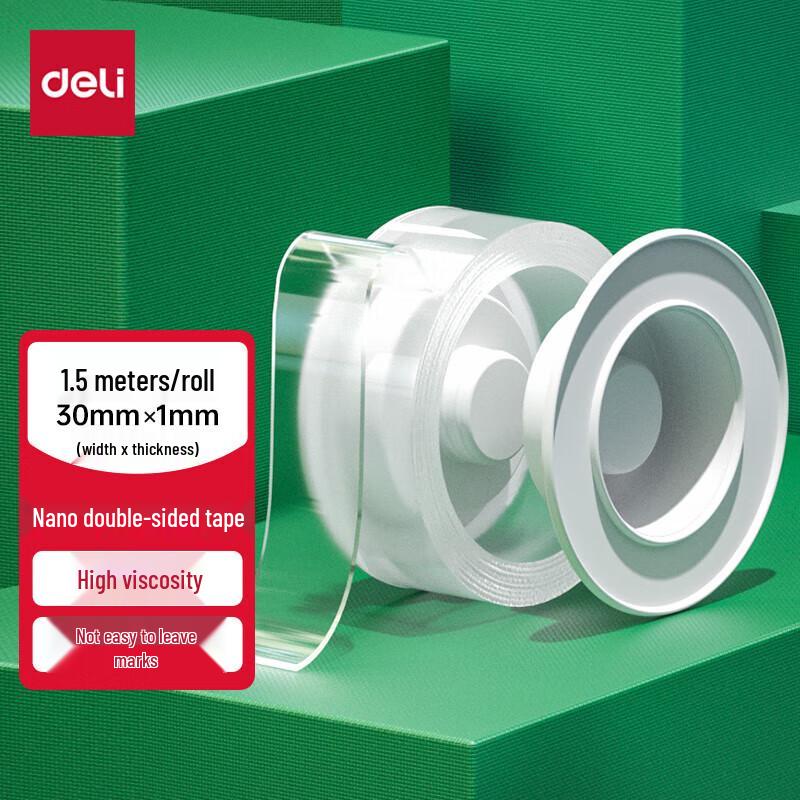 Deli 33605 Reusable Nano Double-Sided Tape