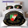 Glentoran History Bedding Quilt Set Quilt Cover Pillowcase Home Decoration Birthday Gift (1 * Duvet Cover + 2 * Pillowcase, Without Core)