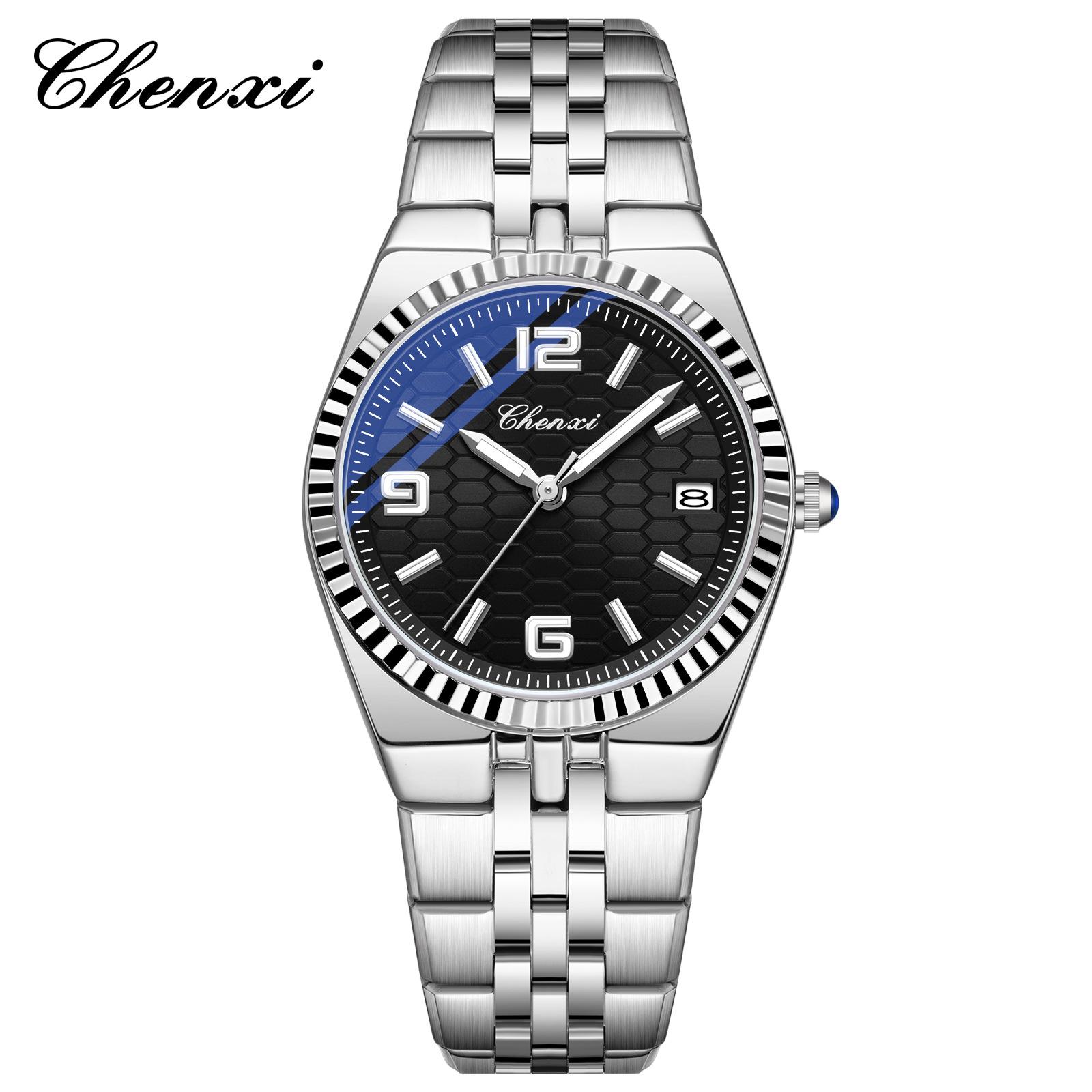 

Парные часы Стальной ремешок Роскошные Кварцевые Наручные часы Водонепроницаемые Мужские Женские Часы Подарки Ему Ей Любовнику Womens чёрный