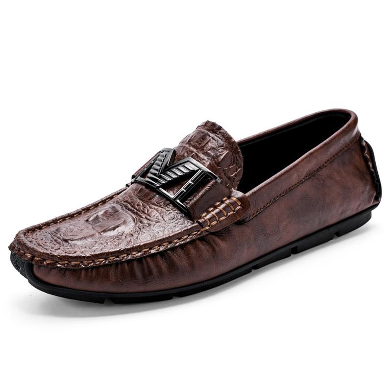 Spring new Doudou shoes lazy men's shoes driving shoes live casual shoes fashionable men's leather shoes