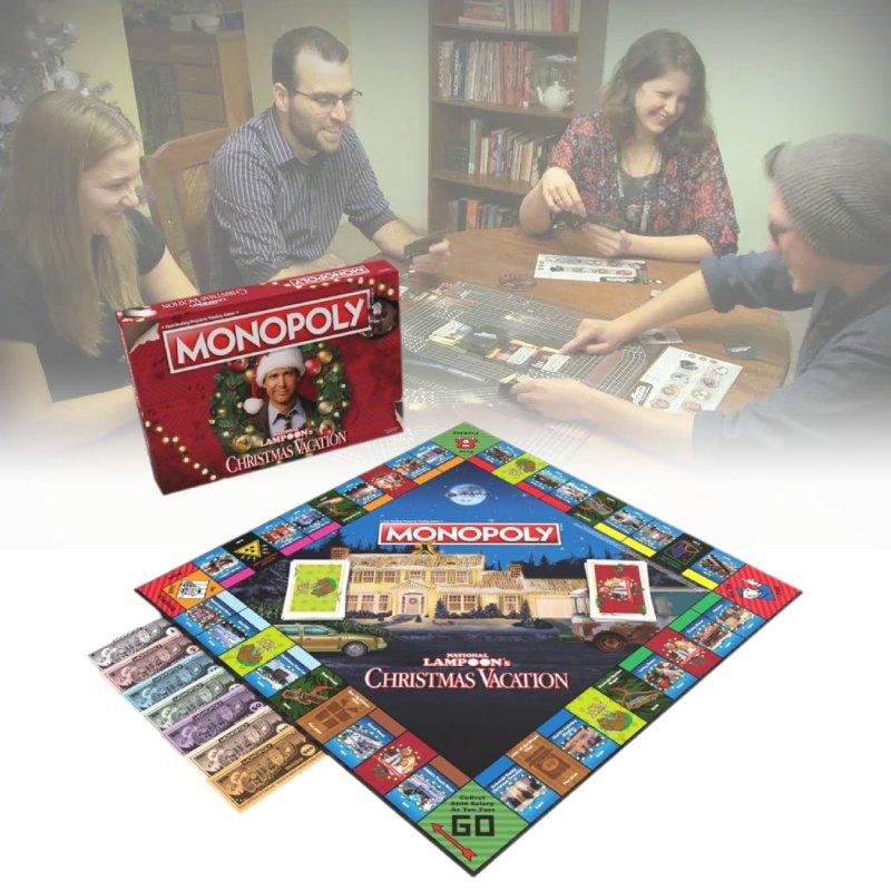 Lampoons Monopoly National Christmas Vacation Cards Board Games Party Activity