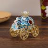 Retro Rabbit Carriage Jewelry Storage Box, Handmade Oil Dropper Pendant, Carriage Ring Box