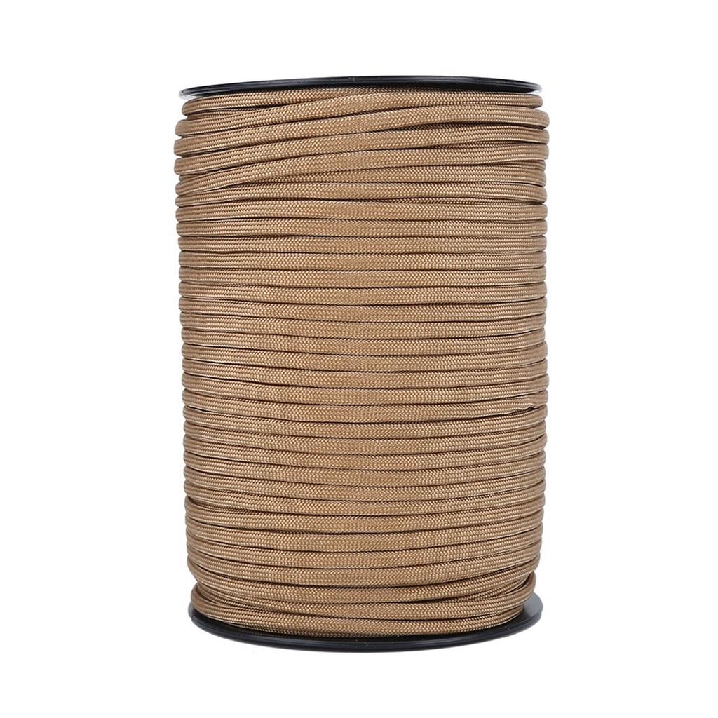 550 Reflective Paracord Parachute Cord Lanyard 9 Strand 100m (Black)