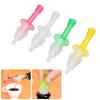 4Pcs Reusable Plastic Bottle Stopper Dustproof Leakproof Wine Mouth Multicolor Curved Spout Bottle Plug Kitchen Use