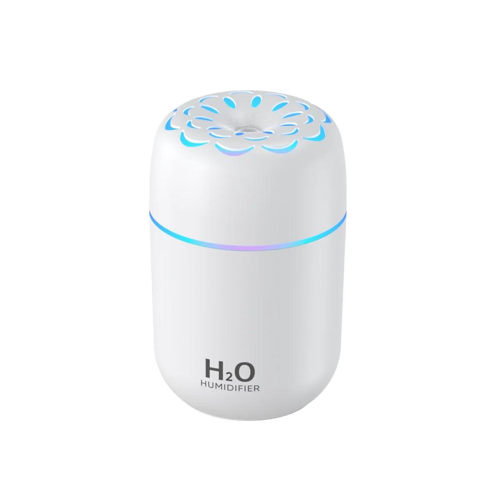 USB Mini Portable Air Humidifier Color Changing Mood Light Quiet 220ml Household Mute Hydrating Air Atomization Humidifie