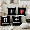Luxury Car K-koenigsegg Logo Pillow Case Office Sofa Dorm Chair Back Short Plush Double-sided Printing Home  Cushion Cover
