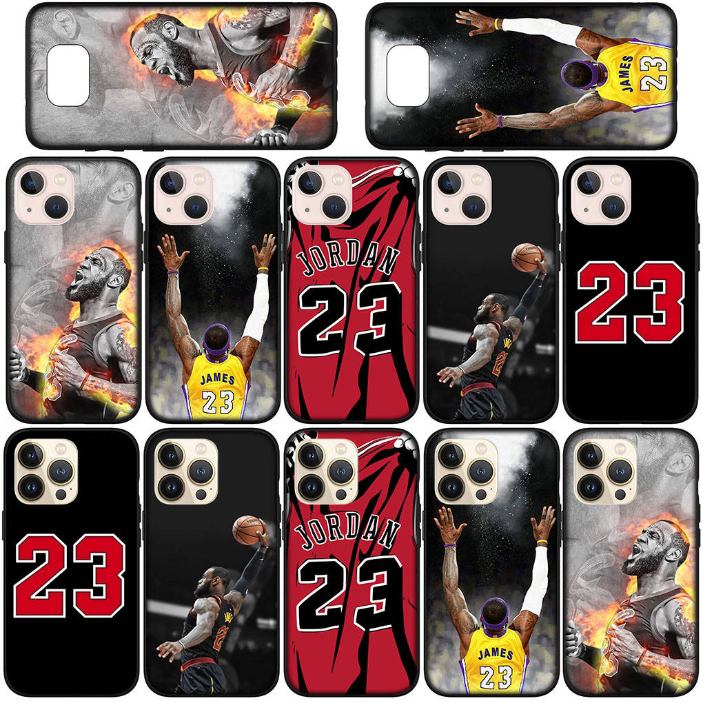 For Samsung Galaxy S24 S23 iPhone 16 15 14 Xiaomi Redmi Note 13 12 11 10 8 Plus 9 Pro Max X XR Phone Case Basketball Star No23 No 23 OPPO Huawei Cover