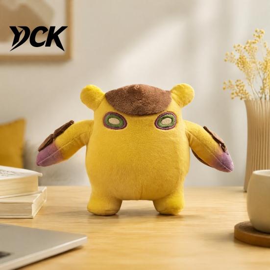 Portable Stress Relief Toys Mini Plush Squeeze Toy, Cute Soft Stuffed Figure, Decorative Cartoon Ornaments Desk Decor, Collectible Trinkets for Kids,
