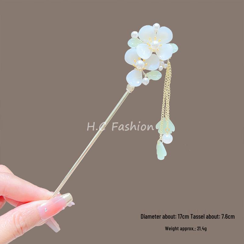 Cherry Blossom Tassel Hairpins: Elegant Hanfu Inspired Hair Accessories for Spring and Summer