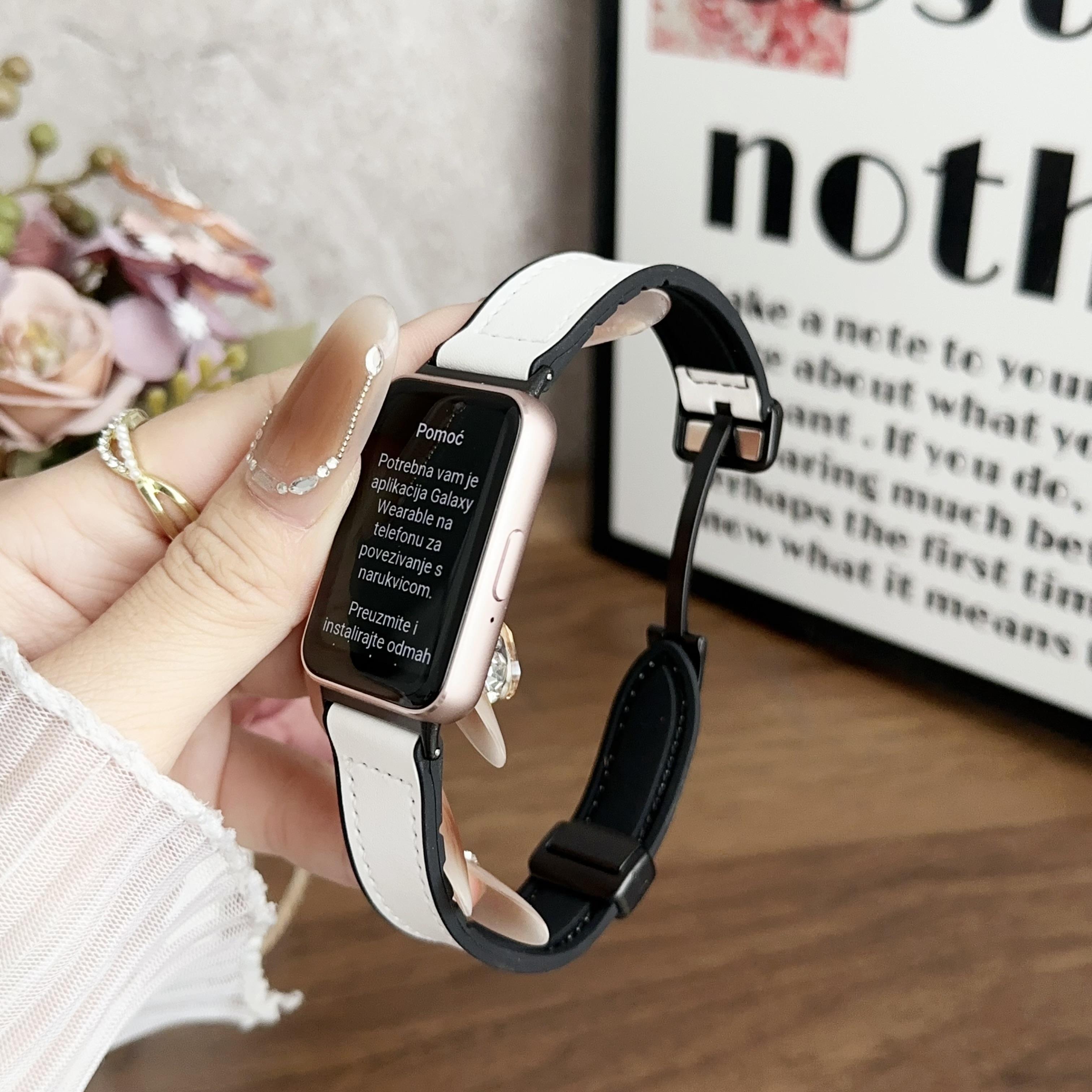 

Шкіряний силіконовий ремінець для Samsung Galaxy Fit 3, заміна браслета, магнітна пряжка, ремінець для годинника, аксесуари для Galaxy Fit 3 Band Samsung Galaxy Fit3