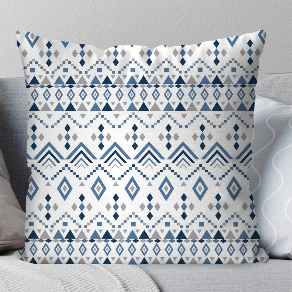 1 Stück Böhmische Blumenmuster Kissenbezug Quadratisches Kissen Schlafzimmer Sofa Freizeit Komfort Kissen Auto Wohnzimmer Heimdekoration 40X40