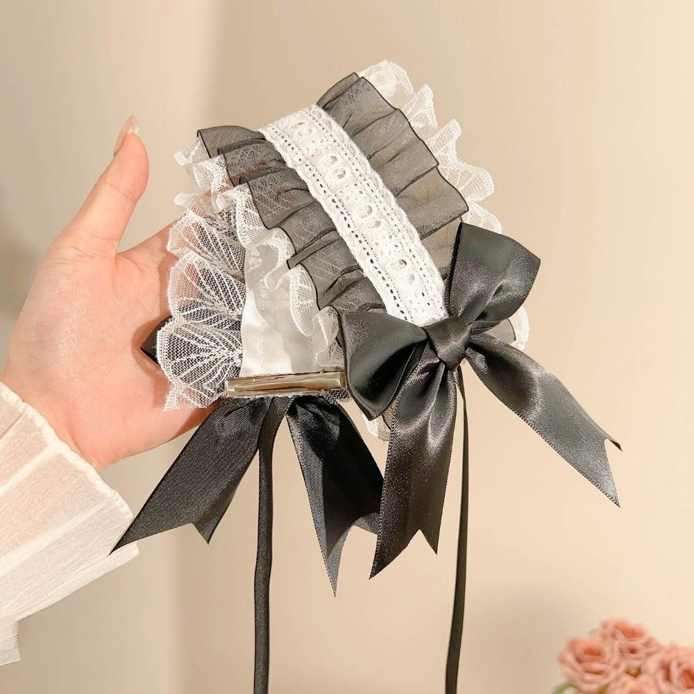 Gothic Lolita Wing Angel Headband Lace Head Wrap New Cosplay Headdress  Hair Accessories