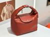 Women's 2025 Genuine Leather Dumpling Bag - Fashionable Versatile Tote with High-End Design and Large Capacity