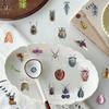 PET Transparent Insect Realistic Nature Decals for DIY Water Phone Laptops 50-Pack Stickers, Waterproof, Scrapbooks, Crafts, Albums, Journals,